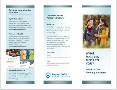 Cover image of Advance Care Planning Alberta Brochure