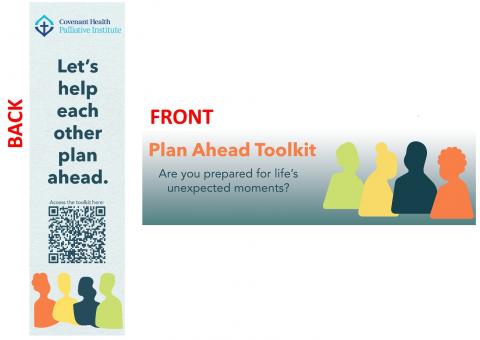 Front and back images of the Plan Ahead bookmark